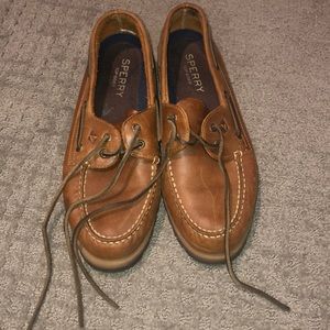 Men leather top sider Sperry size 10.5